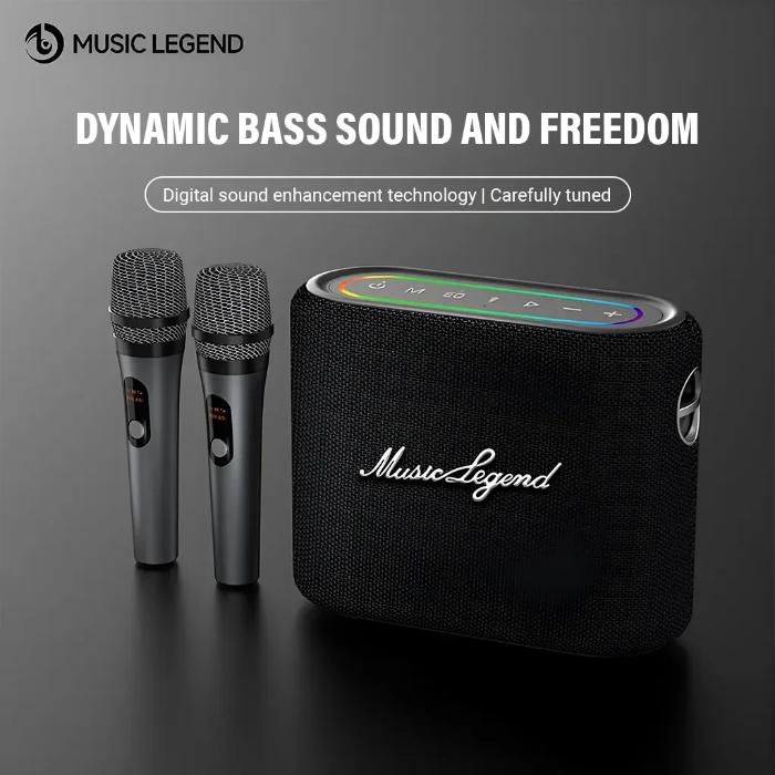 MUSIC LEGEND V28 360° Stereo Sound Karaoke Mode Outdoor Bluetooth Speaker