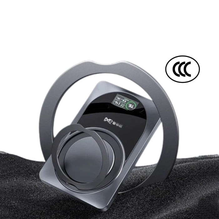 Grey MXD MH111 5000mAh / MH119 10000mAh 3in1 Ultra Thin Magnetic Wireless External Power Bank on a white background