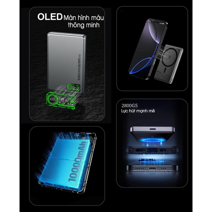 Shop and buy MXD P9 OLED 3in1 15W 5,000mAh / 10,000mAh Qi2 Magnetic Power Bank| Casefactorie® online with great deals and sales prices with fast and safe shipping. Casefactorie is the largest Singapore official authorised retailer for the largest collection of mobile premium accessories.