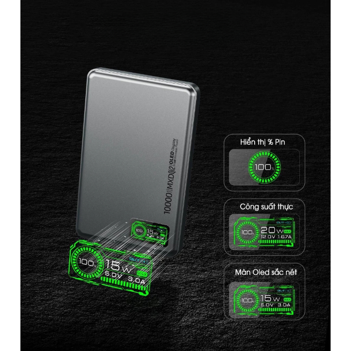 Shop and buy MXD P9 OLED 3in1 15W 5,000mAh / 10,000mAh Qi2 Magnetic Power Bank| Casefactorie® online with great deals and sales prices with fast and safe shipping. Casefactorie is the largest Singapore official authorised retailer for the largest collection of mobile premium accessories.