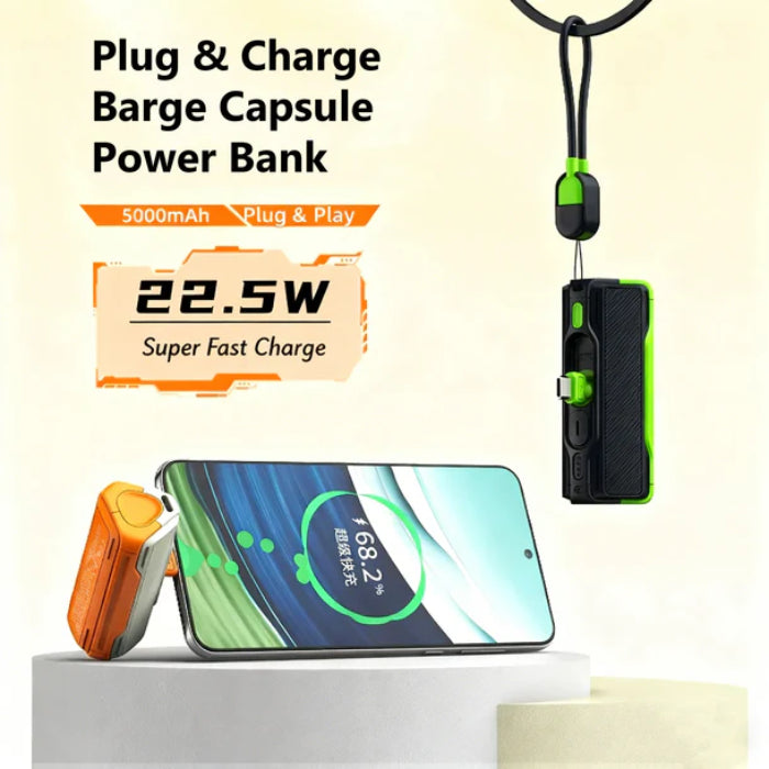 MXD YY5 Capsule Power Bank with Built in Cable