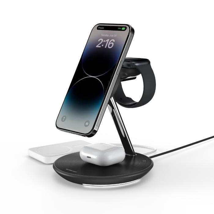 Shop and buy MagEasy PowerStation 5-in-1 Magnetic Wireless Charging Stand for iPhone/Apple Watch/AirPods| Casefactorie® online with great deals and sales prices with fast and safe shipping. Casefactorie is the largest Singapore official authorised retailer for the largest collection of mobile premium accessories.