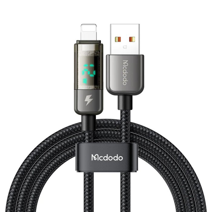 Shop and buy Mcdodo Auto Power Off USB-A to Lightning Transparent Data Cable Fast charging Strong durable | Casefactorie® online with great deals and sales prices with fast and safe shipping. Casefactorie is the largest Singapore official authorised retailer for the largest collection of mobile premium accessories.
