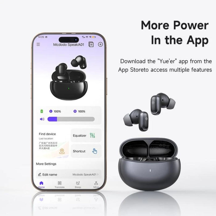 Mcdodo HP-822 Speak A01 AI Translator Wireless Earbuds with ANC & ENC
