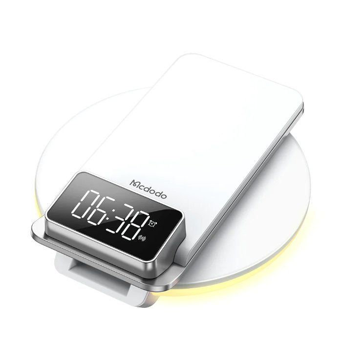 Shop and buy Mcdodo MG Series Multifunctional Desktop Wireless Charger alarm clock night lamp auto-locate charging| Casefactorie® online with great deals and sales prices with fast and safe shipping. Casefactorie is the largest Singapore official authorised retailer for the largest collection of mobile premium accessories.