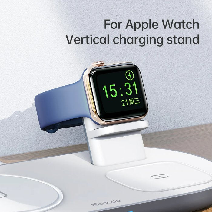 Shop and buy Mcdodo Spaceship Series 3-in-1 Wireless Charger 15W Use for USB-A Apple Watch Charger| Casefactorie® online with great deals and sales prices with fast and safe shipping. Casefactorie is the largest Singapore official authorised retailer for the largest collection of mobile premium accessories.