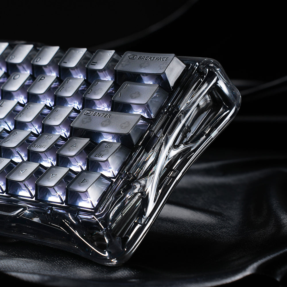 GravaStar Mercury  V60 60% Hall Effect Magnetic Switch Gaming Keyboard，Onyx Crystal