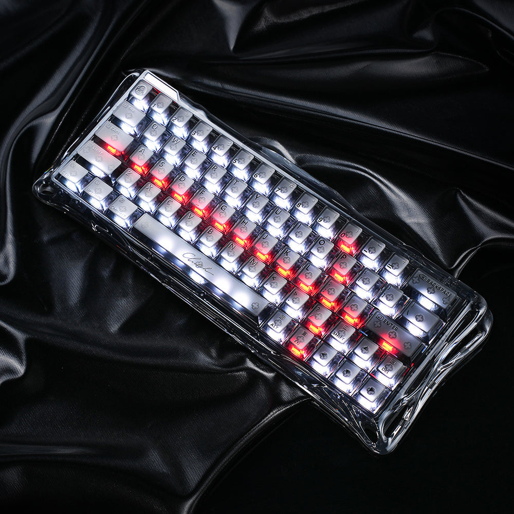 GravaStar Mercury  V60 60% Hall Effect Magnetic Switch Gaming Keyboard，Onyx Crystal