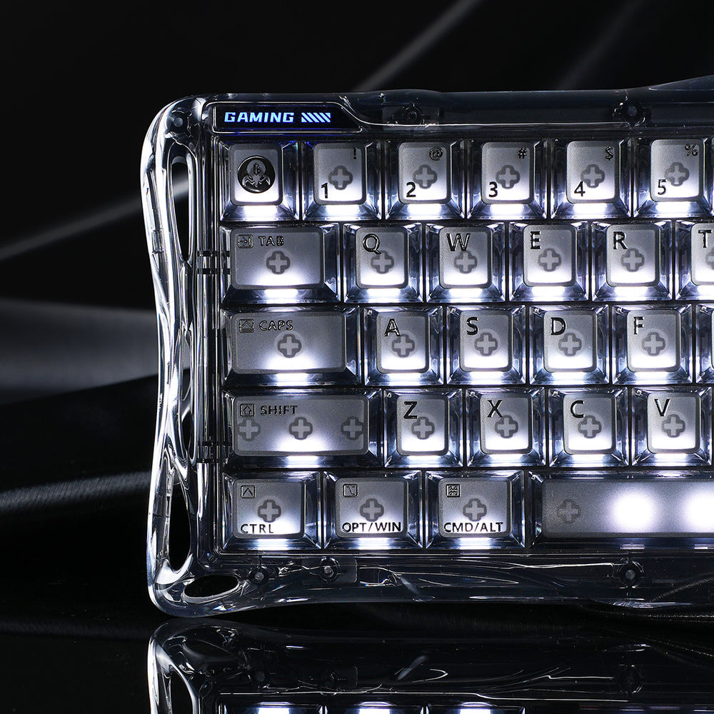 GravaStar Mercury  V60 60% Hall Effect Magnetic Switch Gaming Keyboard，Onyx Crystal