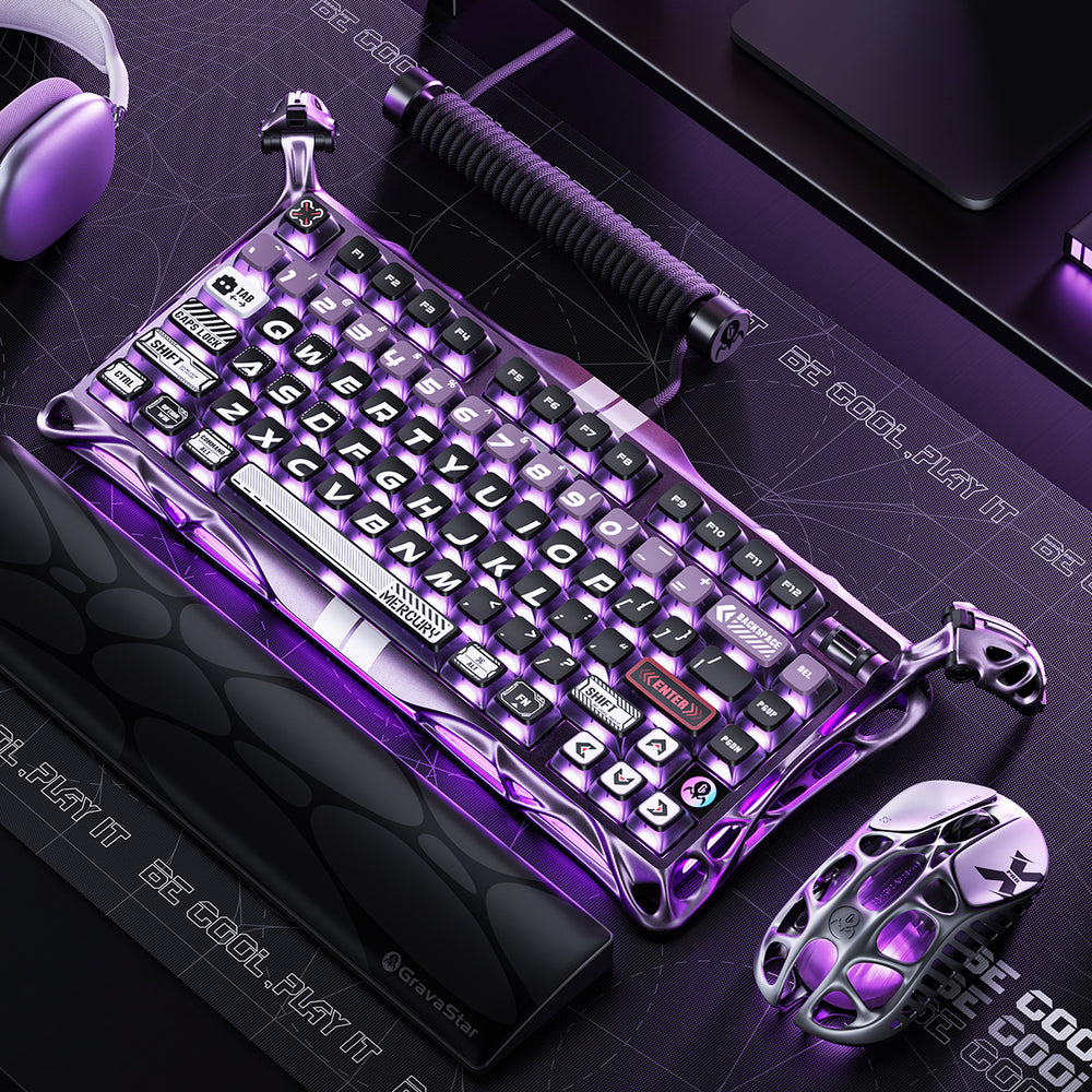 GravaStar Mercury V75 Pro 75% Hall Effect Magnetic Switch Gaming Keyboard