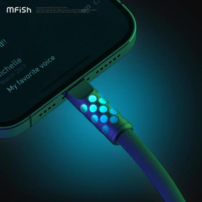 Shop and buy Mfish Electric Viper Series Led Light-up 30W with USB-C to Lightning Charging Cable | Casefactorie® online with great deals and sales prices with fast and safe shipping. Casefactorie is the largest Singapore official authorised retailer for the largest collection of mobile premium accessories.