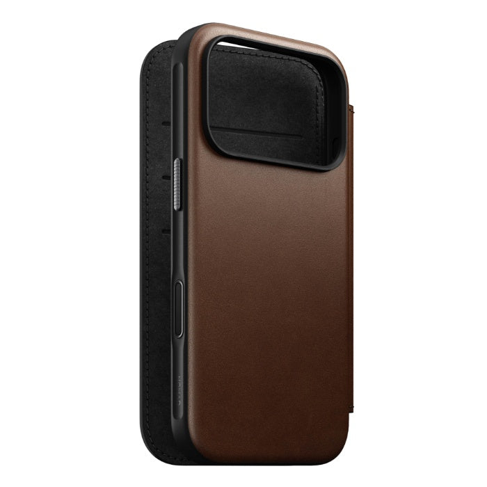 NOMAD Modern Leather Folio Case for iPhone 17 Pro 6.3" (2025) by Nomad Leather