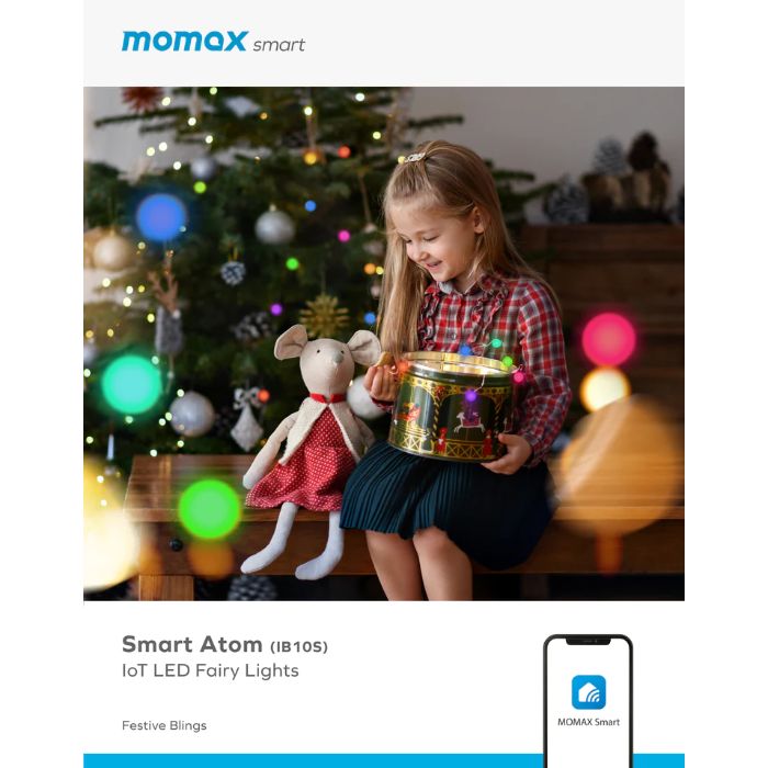 Shop and buy Momax IB10S Smart Atom IoT LED Fairy Lights RGBIC LED IoT Tech 4 Music Mode IP65 Waterproof | Casefactorie® online with great deals and sales prices with fast and safe shipping. Casefactorie is the largest Singapore official authorised retailer for the largest collection of mobile premium accessories .