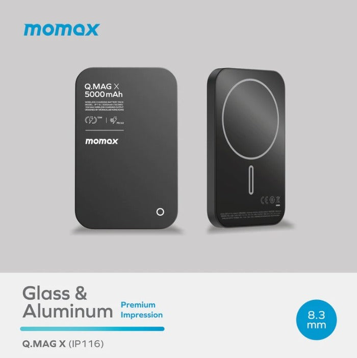 Shop and buy Momax IP116D Q.MAG X 15W 5,000mAh Magnetic Wireless Powerbank Magnetic snap Safety protection| Casefactorie® online with great deals and sales prices with fast and safe shipping. Casefactorie is the largest Singapore official authorised retailer for the largest collection of household and home care items.