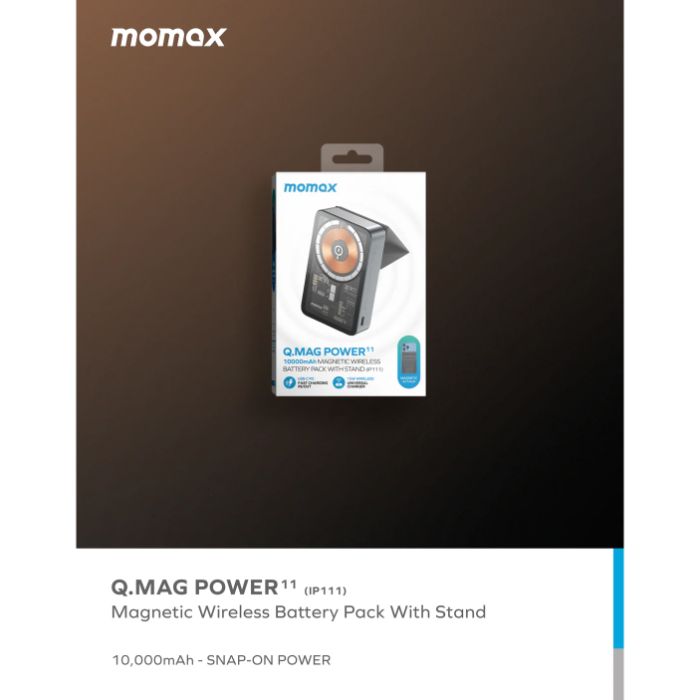 Shop and buy Momax Q.Mag IP111E Power 11 10000mAh 15W MagSafe Magnetic Wireless Portable Power Bank with Stand| Casefactorie® online with great deals and sales prices with fast and safe shipping. Casefactorie is the largest Singapore official authorised retailer for the largest collection of mobile premium accessories.