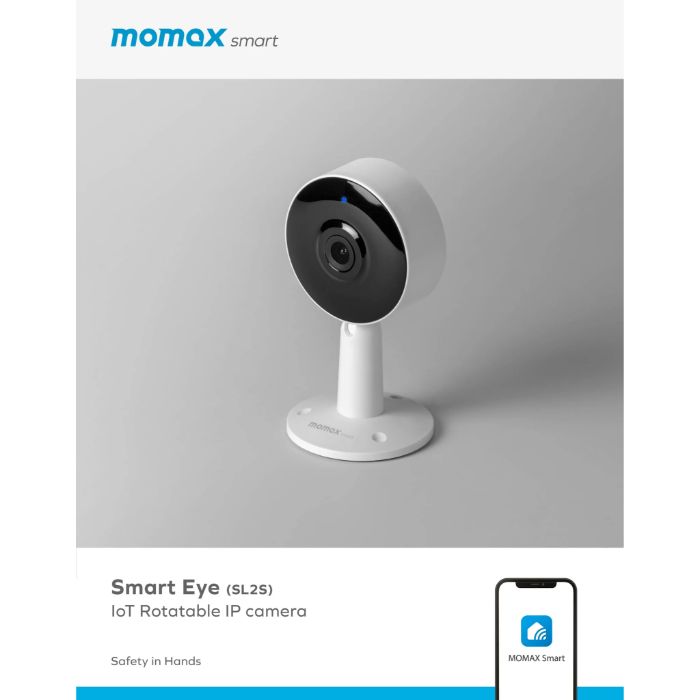 Shop and buy Momax SL2 Smart Eye IoT Rotatable IP Camera 2K resolution Motion Detection and Alerts 2-way audio| Casefactorie® online with great deals and sales prices with fast and safe shipping. Casefactorie is the largest Singapore official authorised retailer for the largest collection of mobile premium accessories.