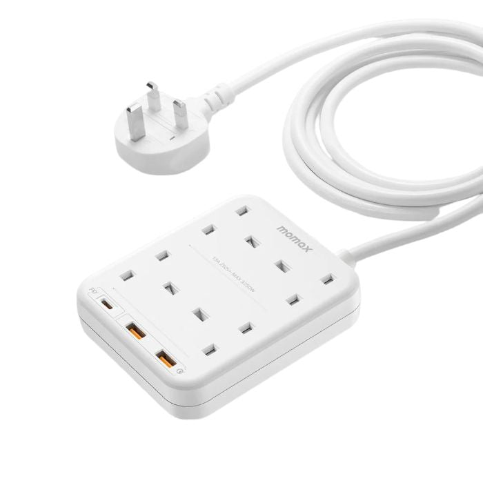 Shop and buy Momax US3 ONEPLUG 4-Outlet Power Strip with USB 20W Fast charging Safe reliable PD3.0 | Casefactorie® online with great deals and sales prices with fast and safe shipping. Casefactorie is the largest Singapore official authorised retailer for the largest collection of mobile premium accessories.