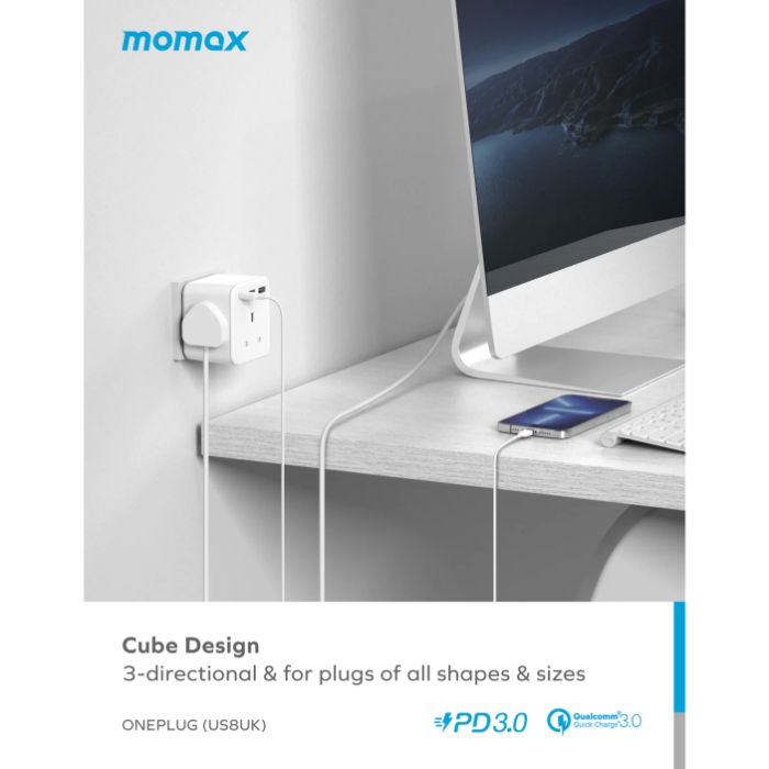 Shop and buy Momax US8 ONEPLUG 3-Outlet Cube Extension Socket with USB Fast Charging PD3.0 Safe reliable| Casefactorie® online with great deals and sales prices with fast and safe shipping. Casefactorie is the largest Singapore official authorised retailer for the largest collection of mobile premium accessories.