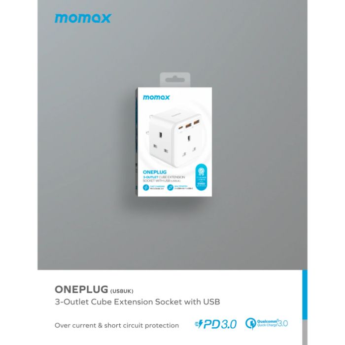 Shop and buy Momax US8 ONEPLUG 3-Outlet Cube Extension Socket with USB Fast Charging PD3.0 Safe reliable| Casefactorie® online with great deals and sales prices with fast and safe shipping. Casefactorie is the largest Singapore official authorised retailer for the largest collection of mobile premium accessories.