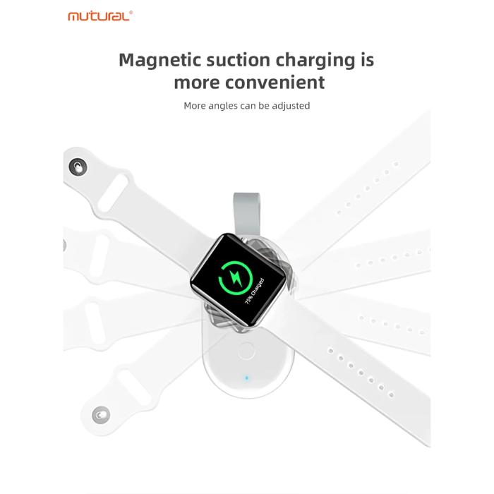 Shop and buy Mutural Apple Watch Charger with 1100mAh Battery Strong magnetic adsorption 10-fold protection| Casefactorie® online with great deals and sales prices with fast and safe shipping. Casefactorie is the largest Singapore official authorised retailer for the largest collection of mobile premium accessories.