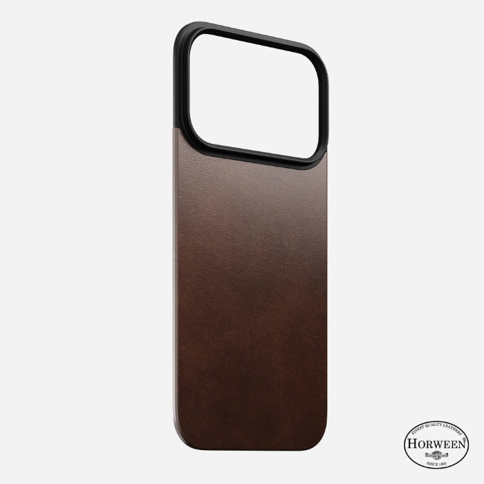 NOMAD Magnetic Leather Back Case for iPhone 17 Pro 6.3" (2025) by Horween® Leather