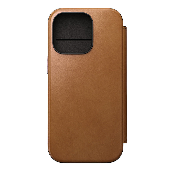 NOMAD Modern Leather Folio Case for iPhone 16 Pro 6.3