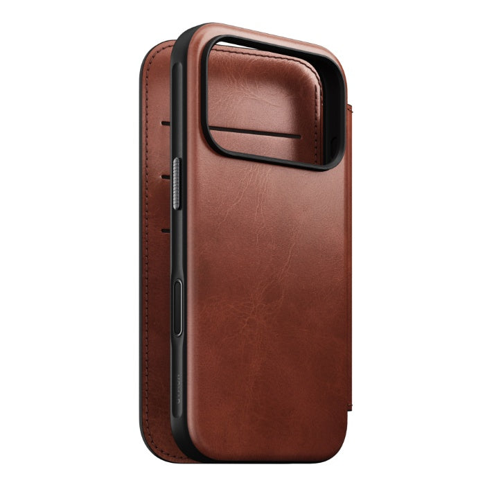 NOMAD Modern Leather Folio Case for iPhone 17 Pro 6.3" (2025) by Horween® Leather