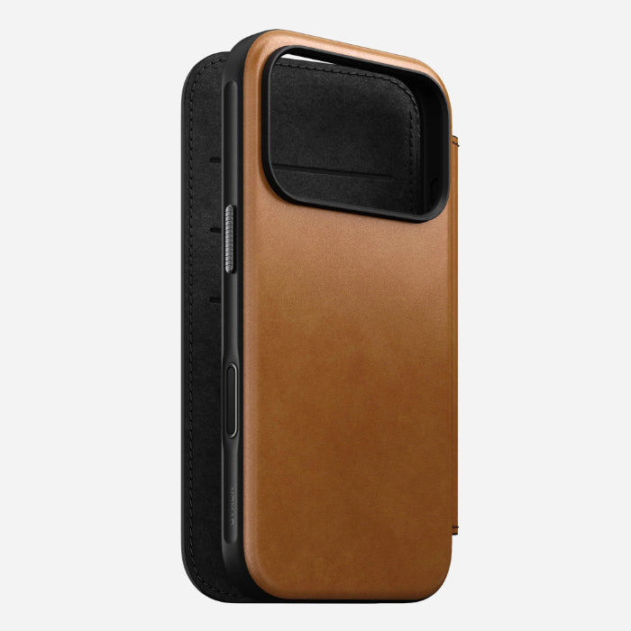 NOMAD Modern Leather Folio Case for iPhone 17 Pro 6.3" (2025) by Nomad Leather