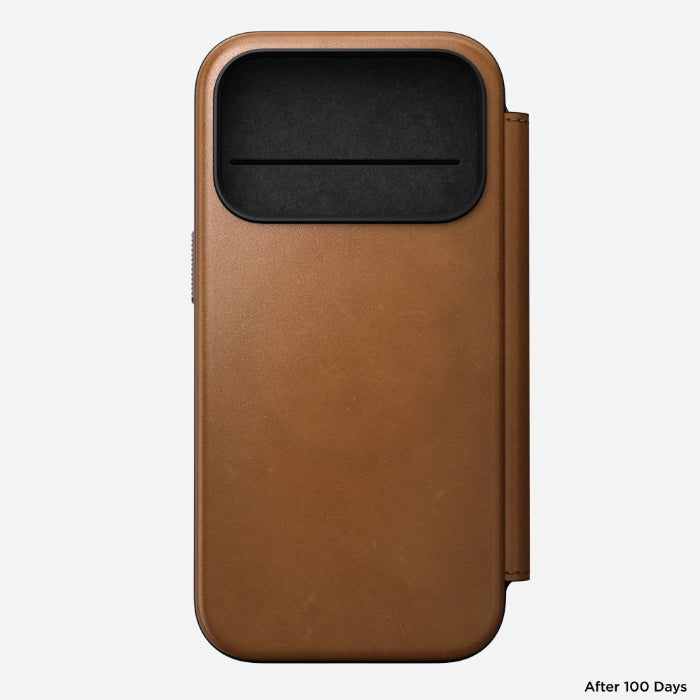 NOMAD Modern Leather Folio Case for iPhone 17 Pro 6.3
