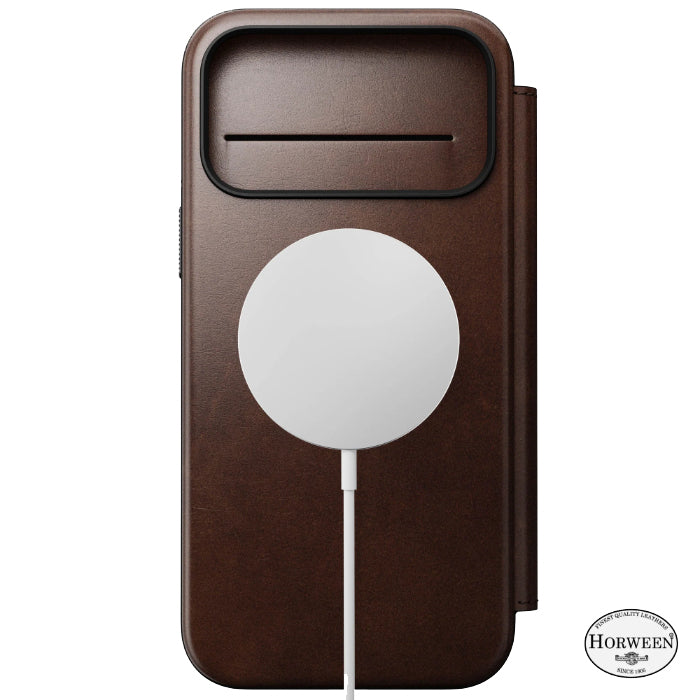 NOMAD Modern Leather Folio Case for iPhone 17 Pro Max 6.9" (2025) by Horween® Leather