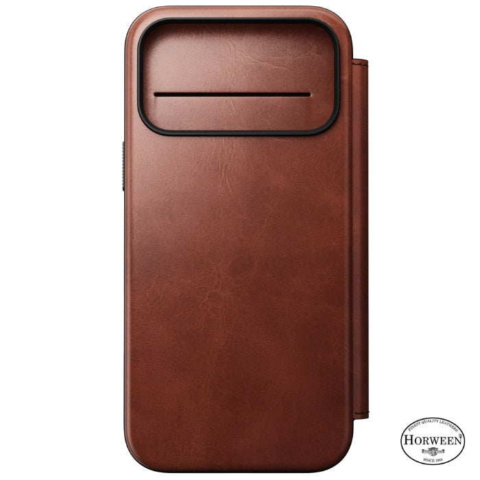 NOMAD Modern Leather Folio Case for iPhone 17 Pro Max 6.9" (2025) by Horween® Leather