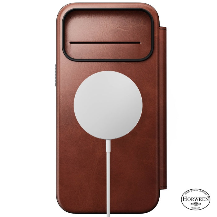 NOMAD Modern Leather Folio Case for iPhone 17 Pro Max 6.9" (2025) by Horween® Leather