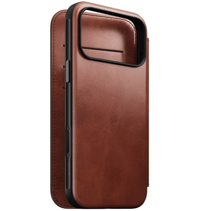 NOMAD Modern Leather Folio Case for iPhone 17 Pro Max 6.9" (2025) by Horween® Leather