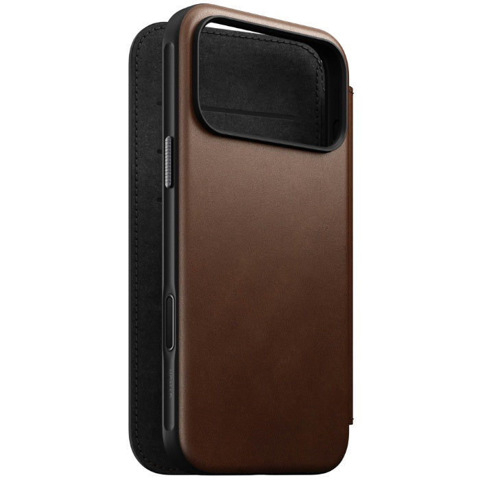 NOMAD Modern Leather Folio Case for iPhone 17 Pro Max 6.9" (2025) by Nomad Leather