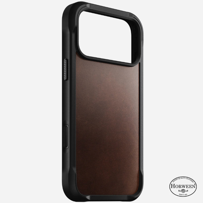 NOMAD Rugged Leather Case for iPhone 17 Pro Max 6.9" (2025) by Horween® Leather