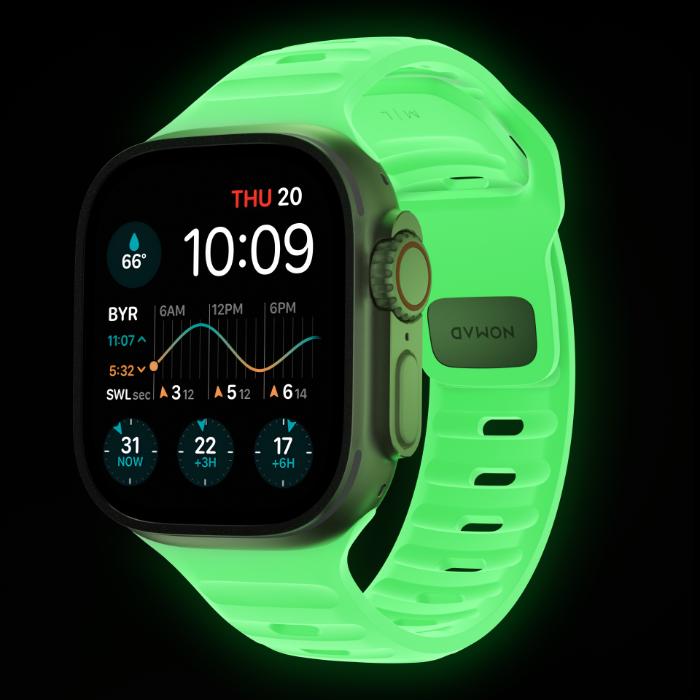 Shop and buy Nomad FKM Rubber Sports Strap Apple Watch 49mm/45mm/44mm/42mm 100% Waterproof Interior ventilation| Casefactorie® online with great deals and sales prices with fast and safe shipping. Casefactorie is the largest Singapore official authorised retailer for the largest collection of mobile premium accessories.