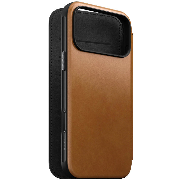 NOMAD Modern Leather Folio Case for iPhone 17 Pro Max 6.9" (2025) by Nomad Leather