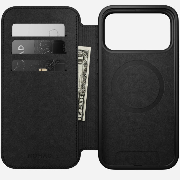 NOMAD Modern Leather Folio Case for iPhone 17 Pro Max 6.9" (2025) by Nomad Leather