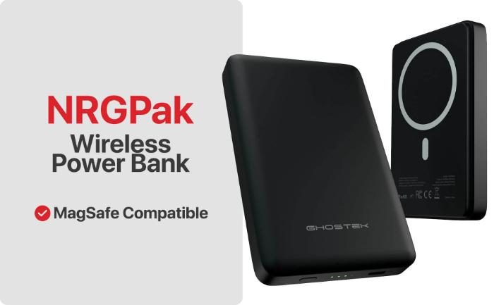 Shop and buy Ghostek NRGpak 10000mah 15W MagSafe Powerbank Wireless Charging Technology High-speed Charging| Casefactorie® online with great deals and sales prices with fast and safe shipping. Casefactorie is the largest Singapore official authorised retailer for the largest collection of mobile premium accessories.