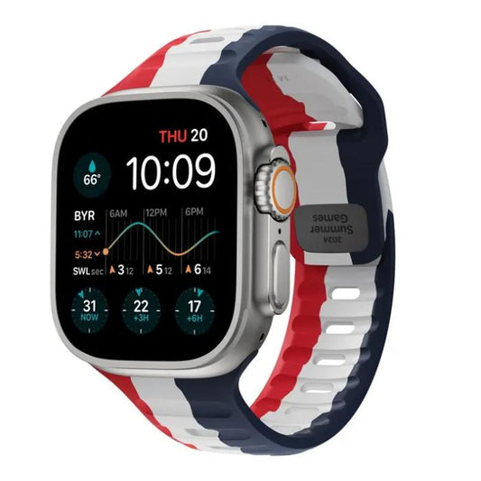 Shop and buy Nomad FKM Rubber Sports Strap Apple Watch 49mm/45mm/44mm/42mm 100% Waterproof Interior ventilation| Casefactorie® online with great deals and sales prices with fast and safe shipping. Casefactorie is the largest Singapore official authorised retailer for the largest collection of mobile premium accessories.