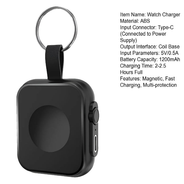 O2W Selection WP1 2.5W Max Portable Charger for Apple Watch with 1200mAH Powerbank