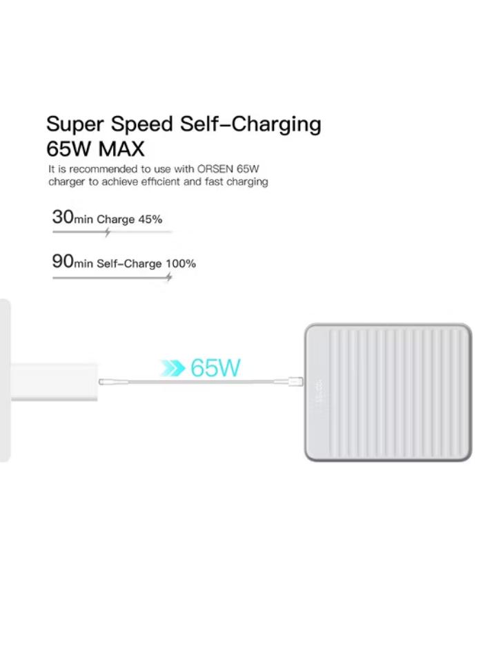 Shop and buy ORSEN E63 20000mAh 100W Super Charge PowerBank| Casefactorie® online with great deals and sales prices with fast and safe shipping. Casefactorie is the largest Singapore official authorised retailer for the largest collection of mobile premium accessories.