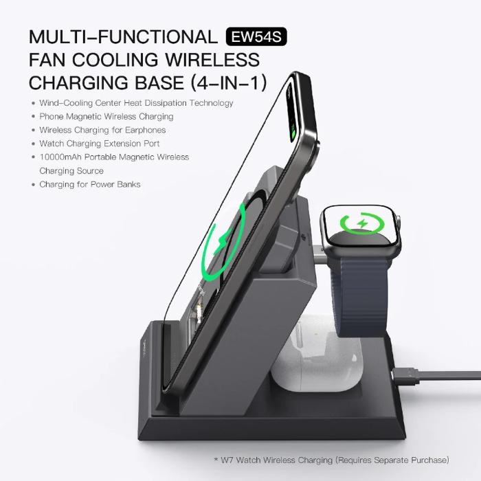 Shop and buy ORSEN EW54S Multi-Function Fan Cooling 4-in-1 Charging Base Wireless 10000mAh Power Bank| Casefactorie® online with great deals and sales prices with fast and safe shipping. Casefactorie is the largest Singapore official authorised retailer for the largest collection of mobile premium accessories.