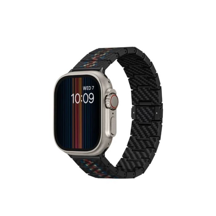 Shop and buy PITAKA Modern Carbon Fiber Link Bracelet Band for Apple Watch 38/40/41 & 42/44/45mm| Casefactorie® online with great deals and sales prices with fast and safe shipping. Casefactorie is the largest Singapore official authorised retailer for the largest collection of mobile premium accessories.