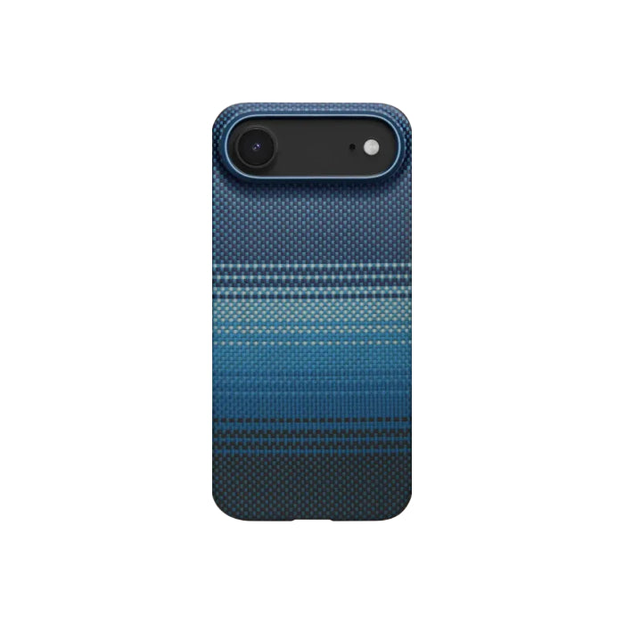Moonrise PITAKA Ultra-Slim Case for iPhone 17 Air 6.6" (2025) with PitaTap on a white background