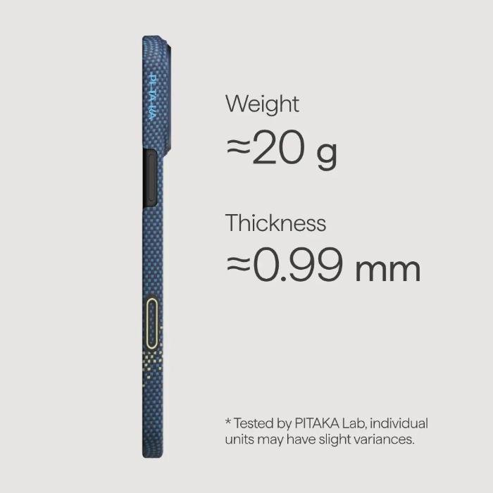 PITAKA Ultra-Slim Case for iPhone 17 Pro Max 6.9" (2025) with PitaTap