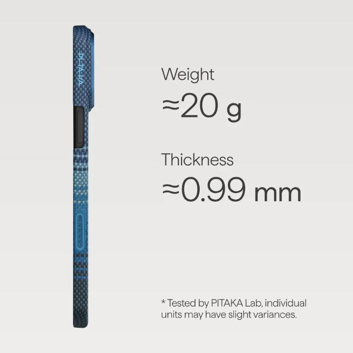 PITAKA Ultra-Slim Case for iPhone 17 Pro Max 6.9" (2025) with PitaTap