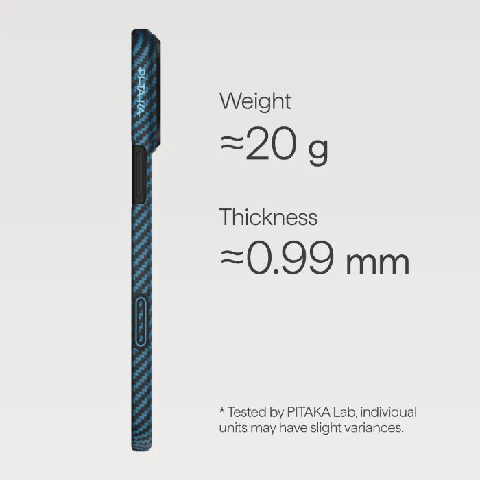 PITAKA Ultra-Slim Case for iPhone 17 Pro 6.3" (2025) with PitaTap