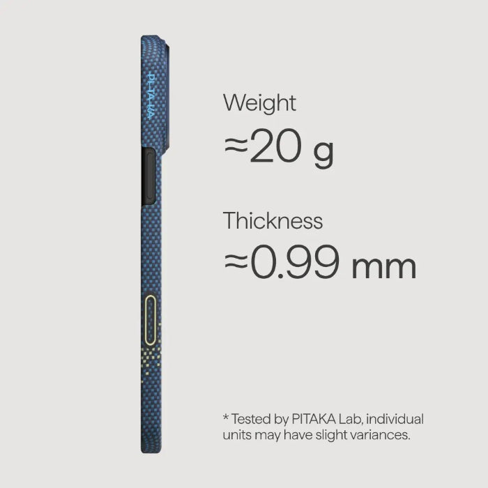 PITAKA Ultra-Slim Case for iPhone 17 Pro 6.3" (2025) with PitaTap