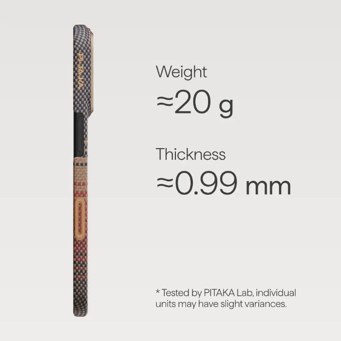 PITAKA Ultra-Slim Case for iPhone 17 Pro 6.3" (2025) with PitaTap